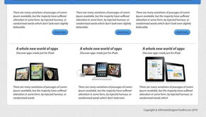 PS设计一个干净的苹果iPad产品网站网页制作教程